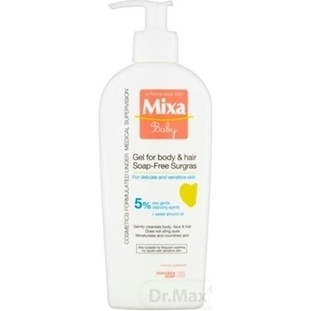 Mixa Baby Гель без мыла для тела и волос 1×250 мл, гель для мытья детей: цены и характеристики