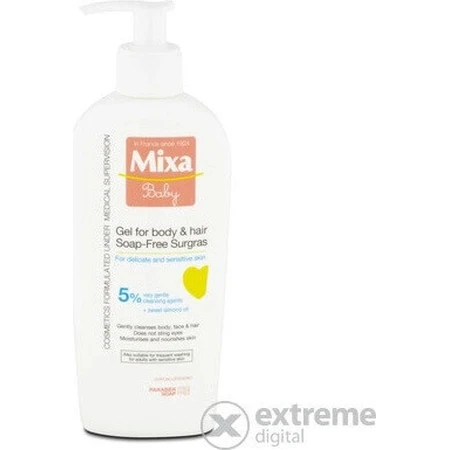 Mixa Baby Гель без мыла для тела и волос 1×250 мл, гель для мытья детей: цены и характеристики