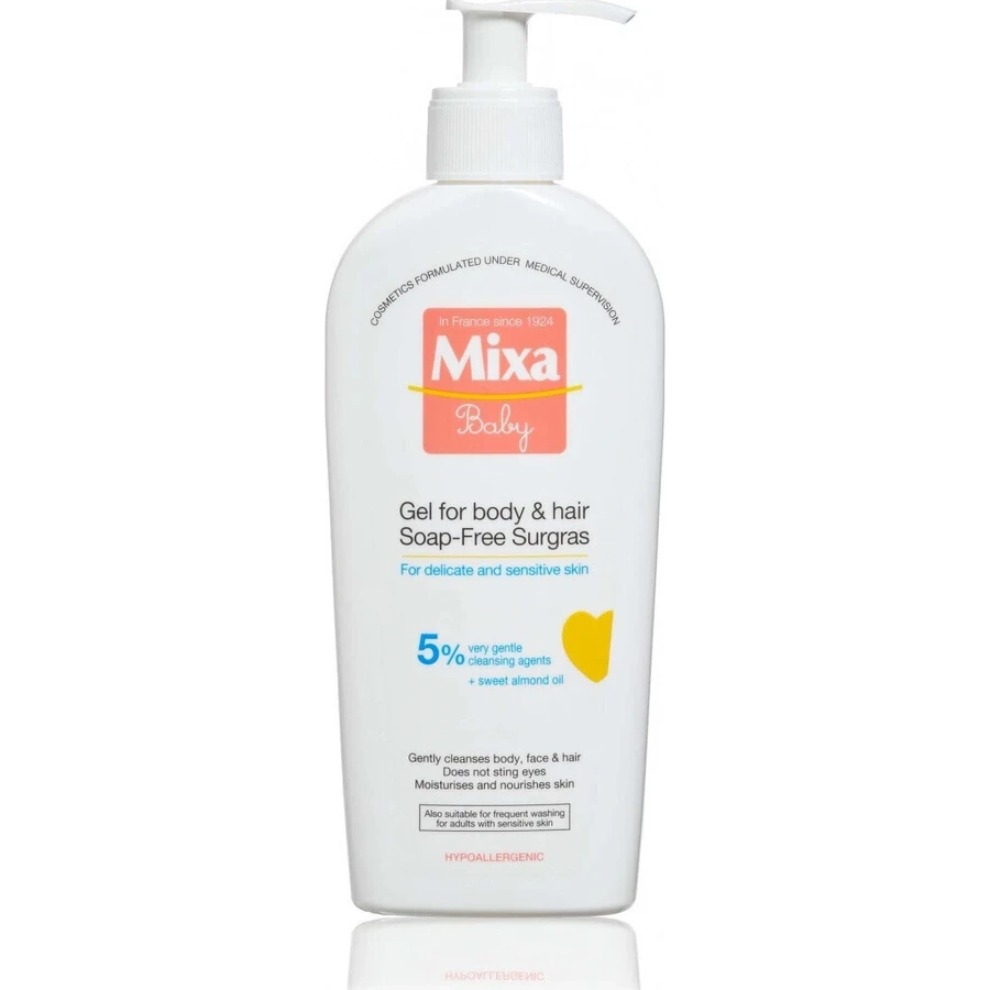 Mixa Baby Гель без мыла для тела и волос 1×250 мл, гель для мытья детей: цены и характеристики