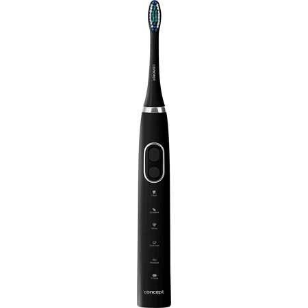 Concept ZK4011 Звукова зубна щітка з футляром для подорожей Perfect Smile, чорна: ціни та характеристики