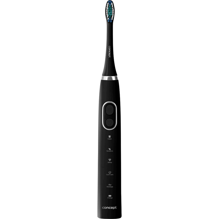Concept ZK4011 Звукова зубна щітка з футляром для подорожей Perfect Smile, чорна: ціни та характеристики