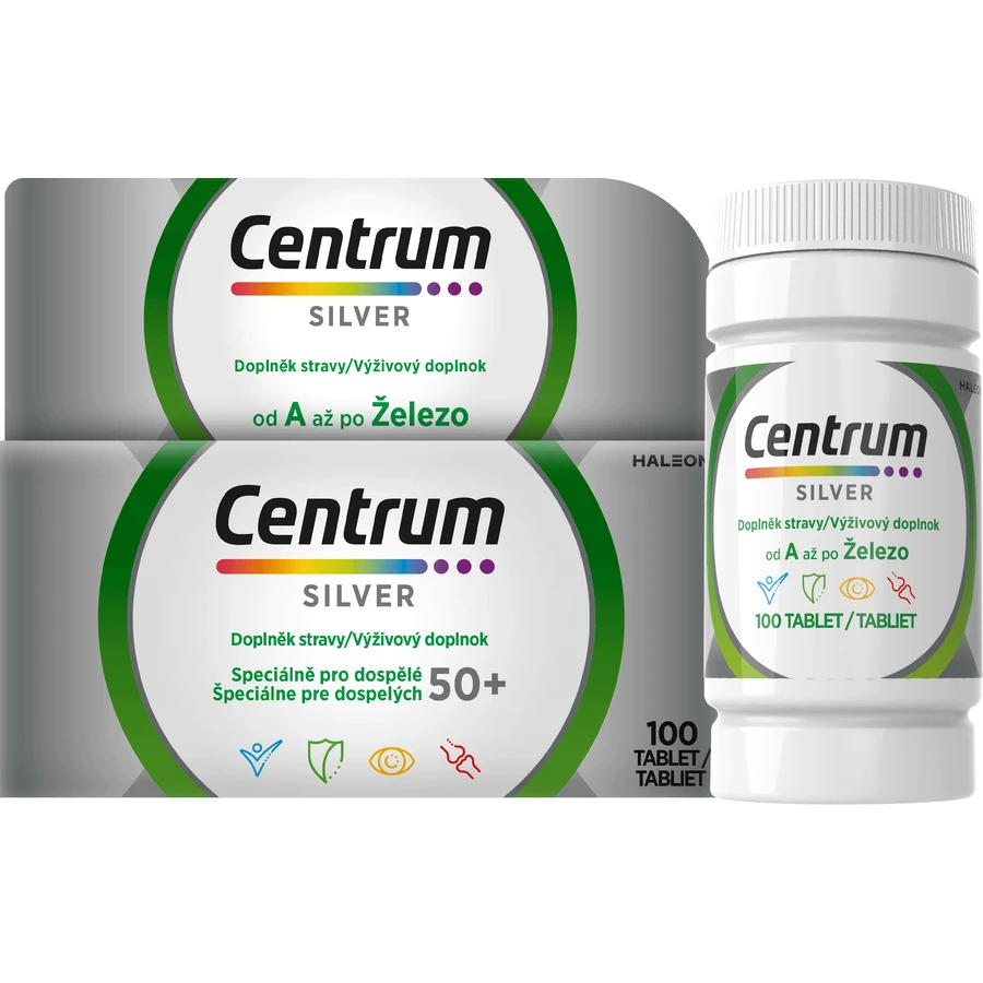 Centrum Silver 50+ без глютену, 100 таблеток: ціни та характеристики