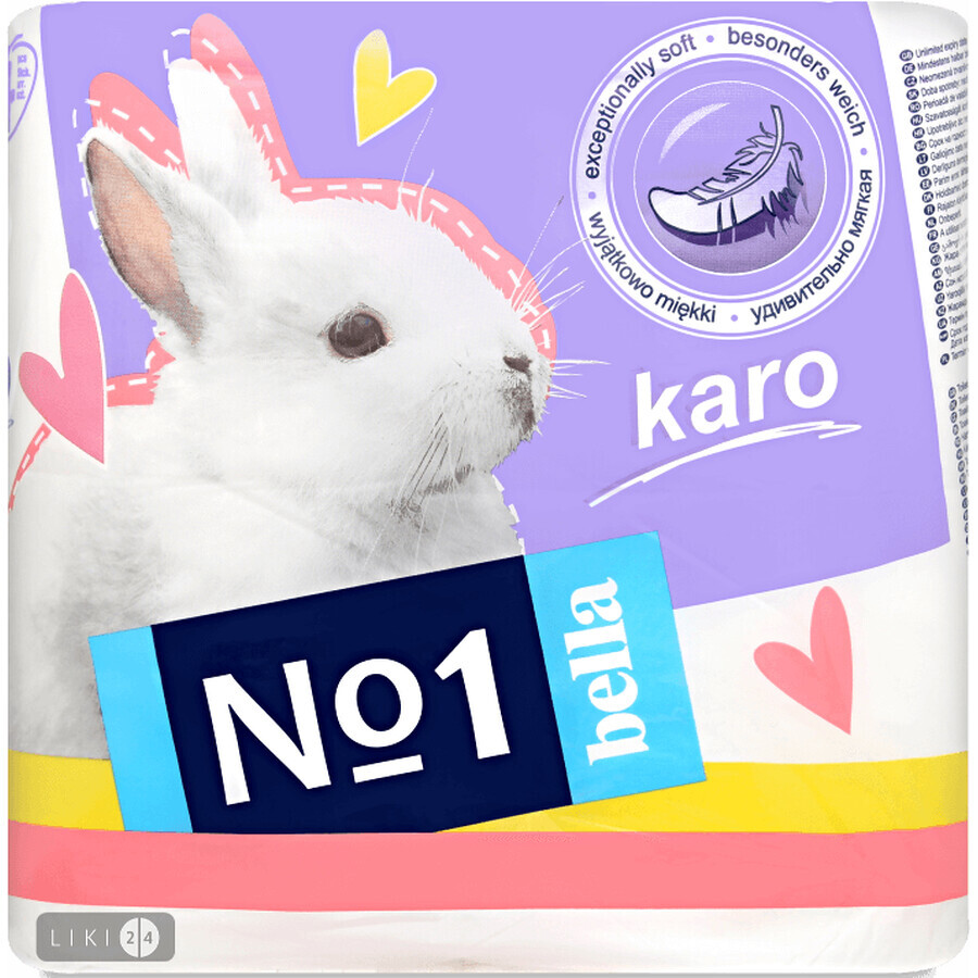 Туалетний папір Bella Karo білий 4 шт: ціни та характеристики