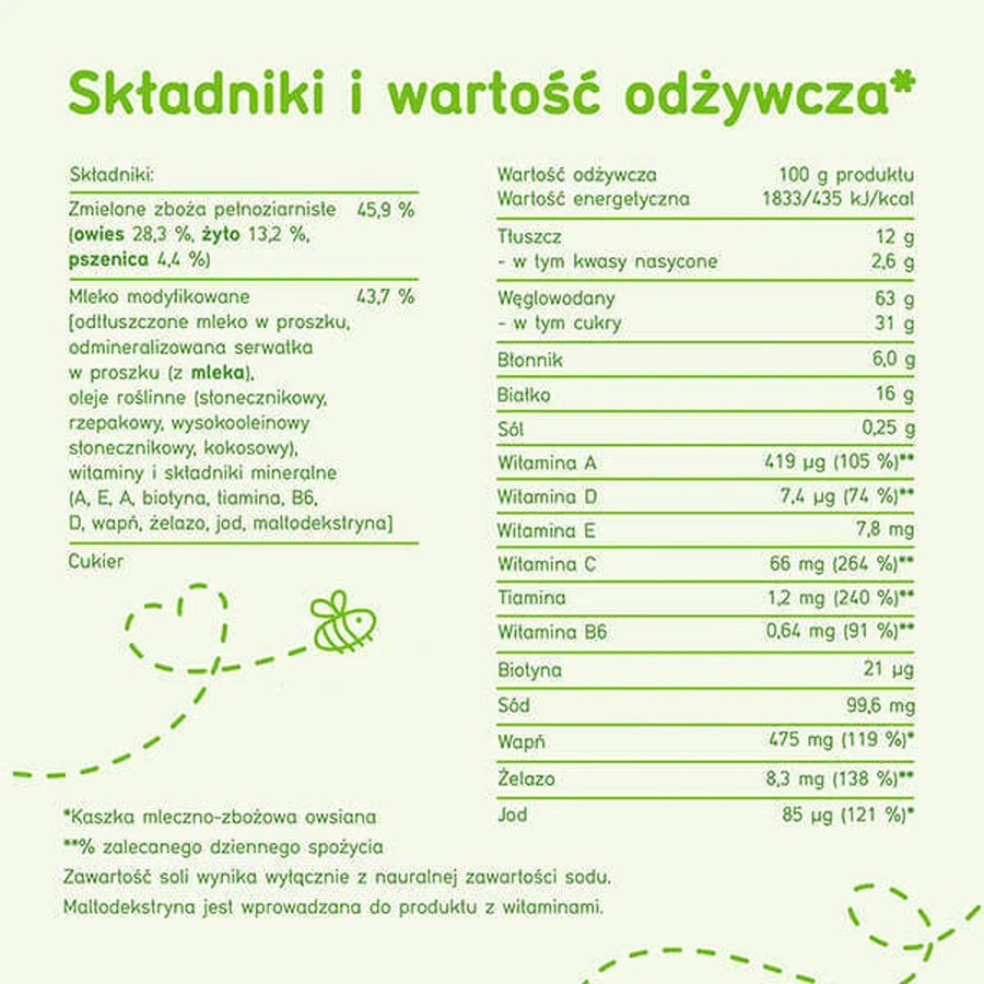 BoboVita Молочно-злакова каша, вівсяна, після 8 місяців, 230 г: ціни та характеристики