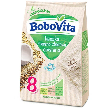 BoboVita Молочно-злакова каша, вівсяна, після 8 місяців, 230 г: ціни та характеристики