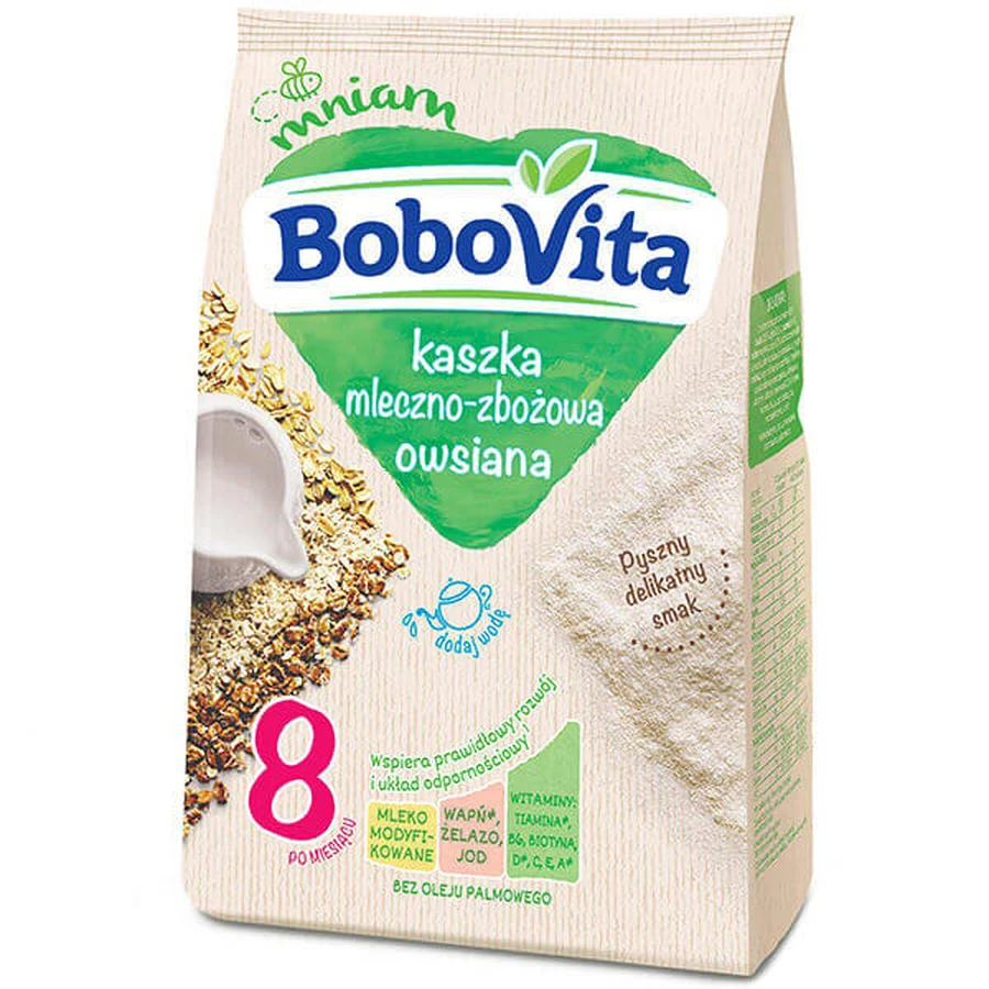 BoboVita Молочно-злакова каша, вівсяна, після 8 місяців, 230 г: ціни та характеристики