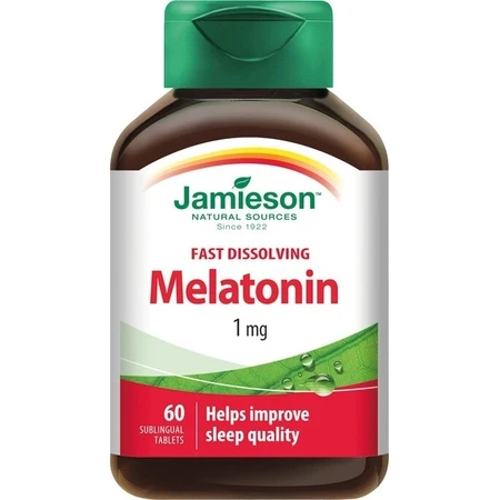 JAMIESON MELATONIN 1 MG 1×60 шт, пищевая добавка: цены и характеристики