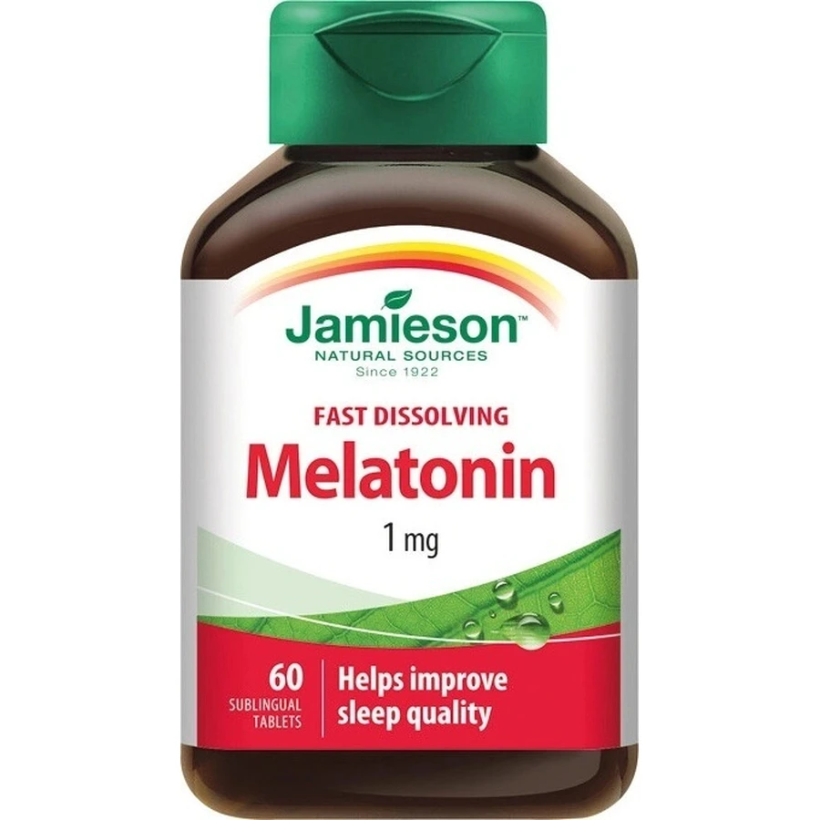 JAMIESON MELATONIN 1 MG 1×60 шт, пищевая добавка: цены и характеристики