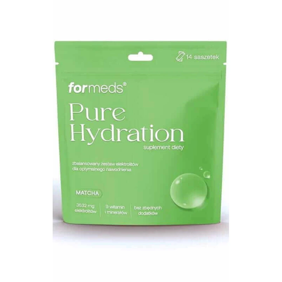 Электролиты Pure Hydration со вкусом матча 14 пакетиков Formeds: цены и характеристики