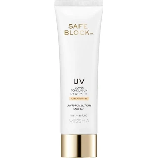 Missha Safe Block RX Cover Tone Up Sun SPF 50+ тональна основа безкоштовно 50 мл 1×50 мл