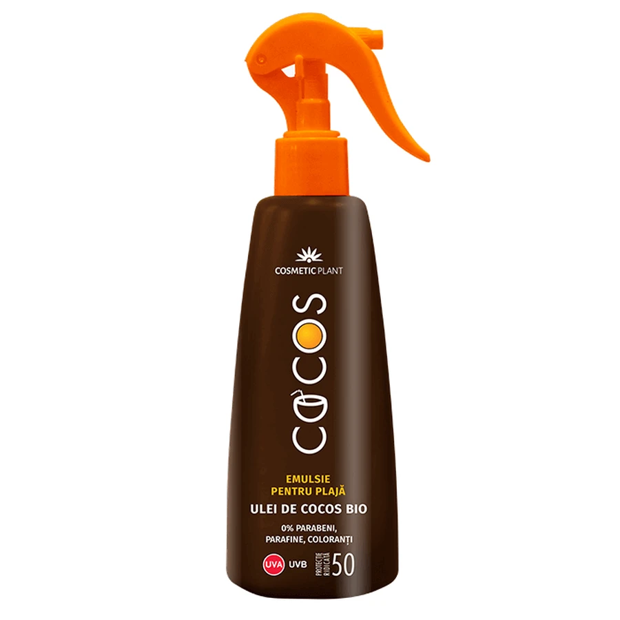 Пляжная эмульсия SPF 50 с кокосовым маслом, 200 мл, Косметический завод: цены и характеристики