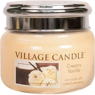 Village Candle Ароматична свічка в склі - Creamy Vanilla - Ванільне морозиво, маленька 1×1 шт, ароматична свічка