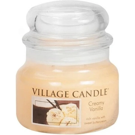 Village Candle Ароматична свічка в склі - Creamy Vanilla - Ванільне морозиво, маленька 1×1 шт, ароматична свічка: ціни та характеристики