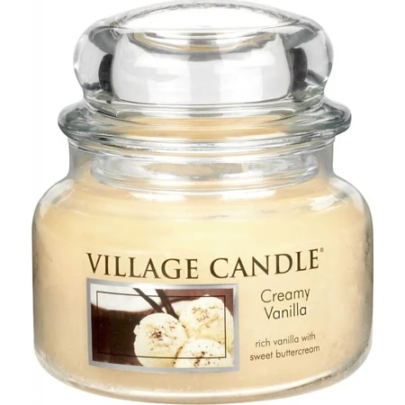 Village Candle Ароматична свічка в склі - Creamy Vanilla - Ванільне морозиво, маленька 1×1 шт, ароматична свічка: ціни та характеристики
