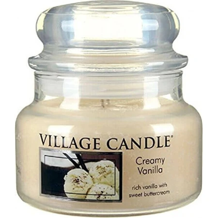Village Candle Ароматична свічка в склі - Creamy Vanilla - Ванільне морозиво, маленька 1×1 шт, ароматична свічка: ціни та характеристики