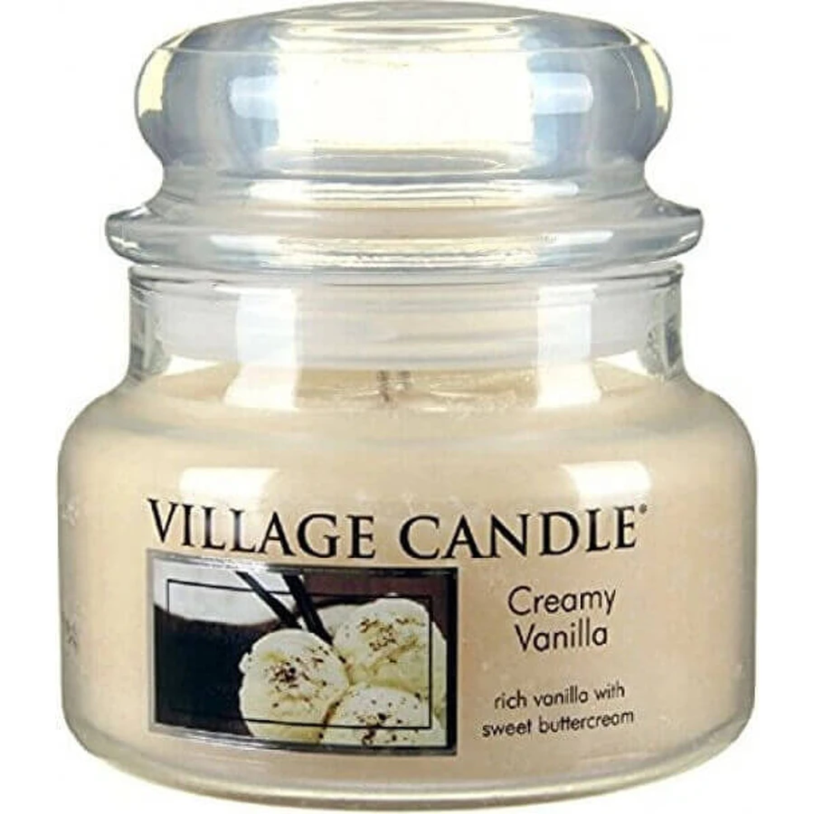Village Candle Ароматична свічка в склі - Creamy Vanilla - Ванільне морозиво, маленька 1×1 шт, ароматична свічка: ціни та характеристики