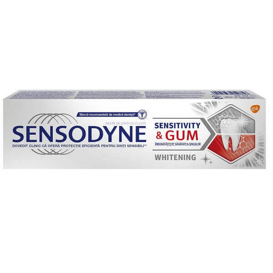 Відбілююча зубна паста для ясен Sensitivity Sensodyne Sensitivity Toothpaste, 75 мл, GSK: ціни та характеристики