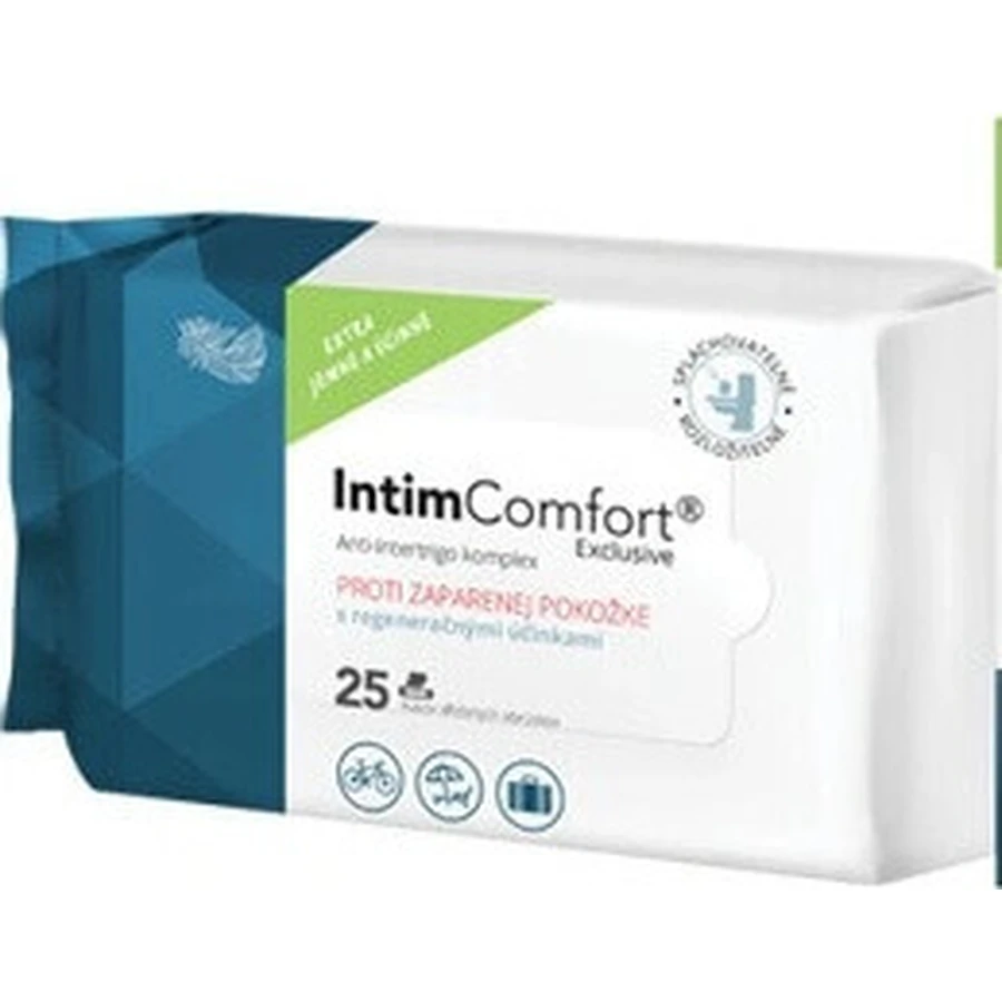INTIMComfort Влажные салфетки мультипак 1×25 шт, влажные салфетки: цены и характеристики