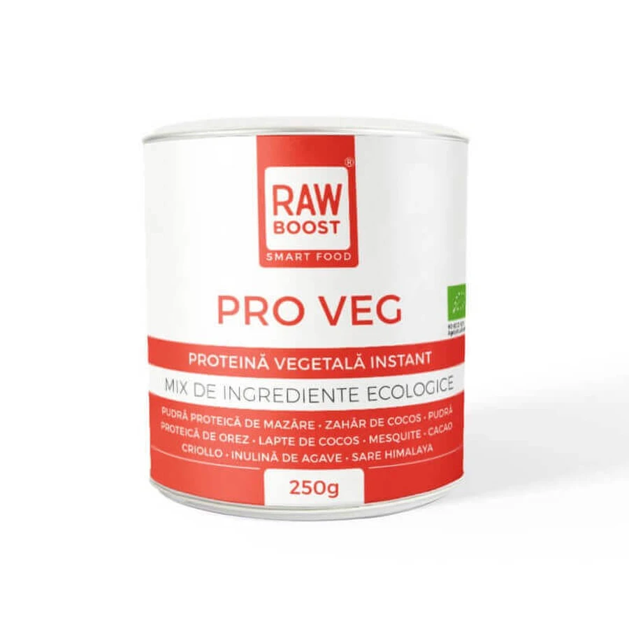 Органічний рослинний протеїн Pro Veg, 250 г, Rawboost Smart Food: ціни та характеристики