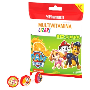 Pharmasis Мультивитамины Psi Patrol, леденцы без сахара, со вкусом апельсина, 8 штук