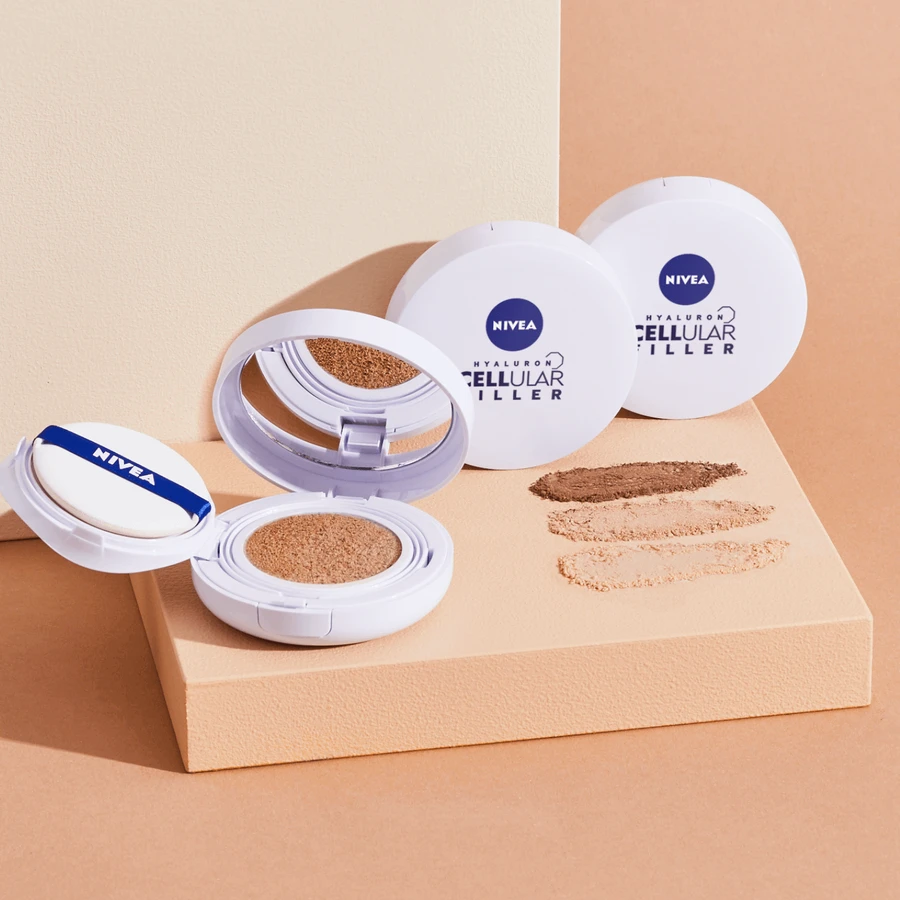 Nivea Expert Finish Cellular 3in1 Care Cushion Cream SPF15 03 Dark, 15 мл: цены и характеристики