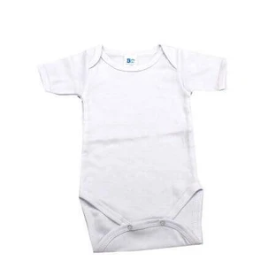 Хлопковый боди с короткими рукавами Rib, 18-24 месяца, белый, Baltic Bebe