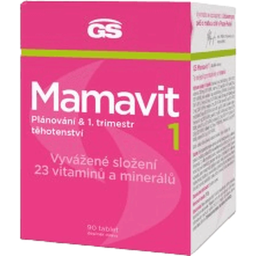 GS Mamavit 1 Планирование и 1-й триместр 90 таблеток: цены и характеристики