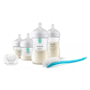 Набор бутылочек Philips Avent Natural Response Bottle с устройством против колик, щеточкой и пустышкой, 0 месяцев+, Philips Avent