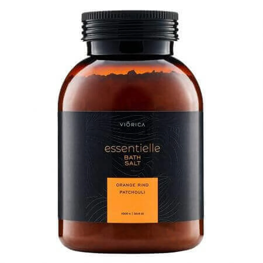 Соль для ванн с эфирным маслом пасиули и апельсина Essentielle, 1000 г, Viorica: цены и характеристики