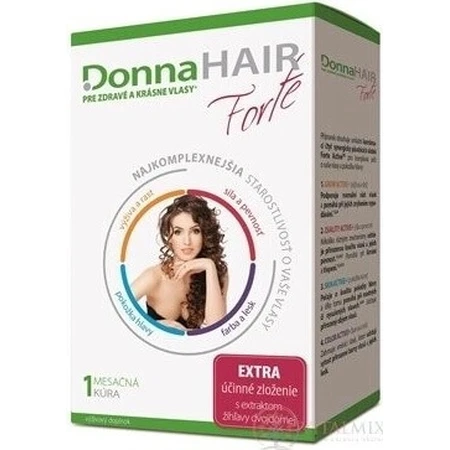 DonnaHAIR Forte 1×30 капсул, 1 раз на місяць: ціни та характеристики