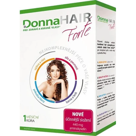 DonnaHAIR Forte 1×30 капсул, 1 раз на місяць: ціни та характеристики