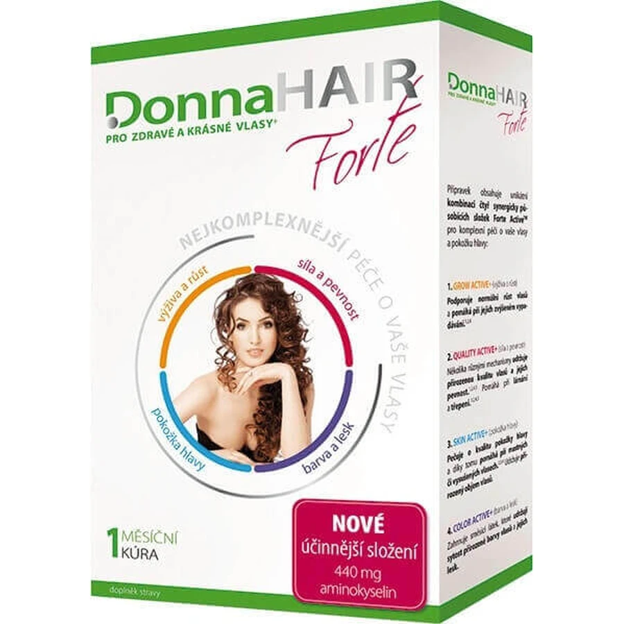 DonnaHAIR Forte 1×30 капсул, 1 раз на місяць: ціни та характеристики