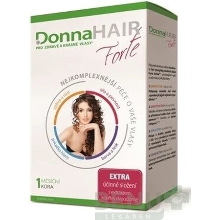 DonnaHAIR Forte 1×30 капсул, 1 раз на місяць: ціни та характеристики