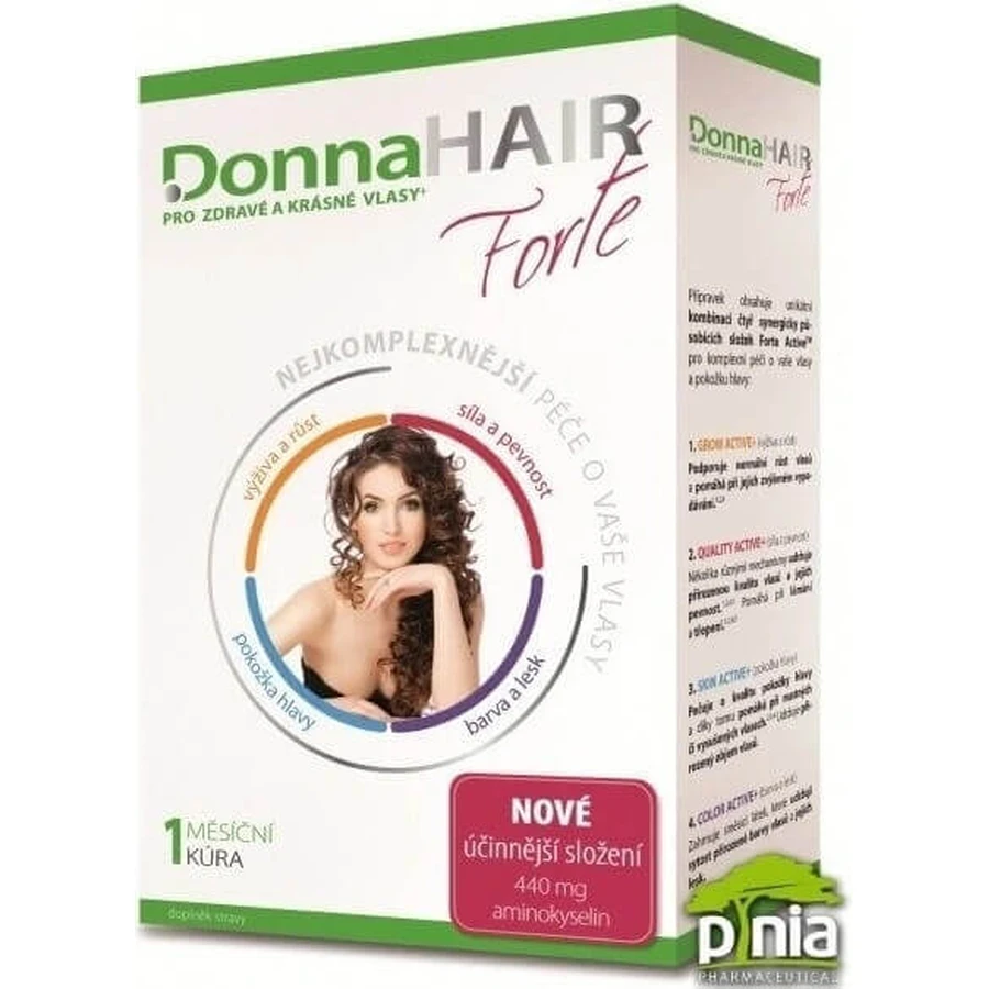 DonnaHAIR Forte 1×30 капсул, 1 раз на місяць: ціни та характеристики