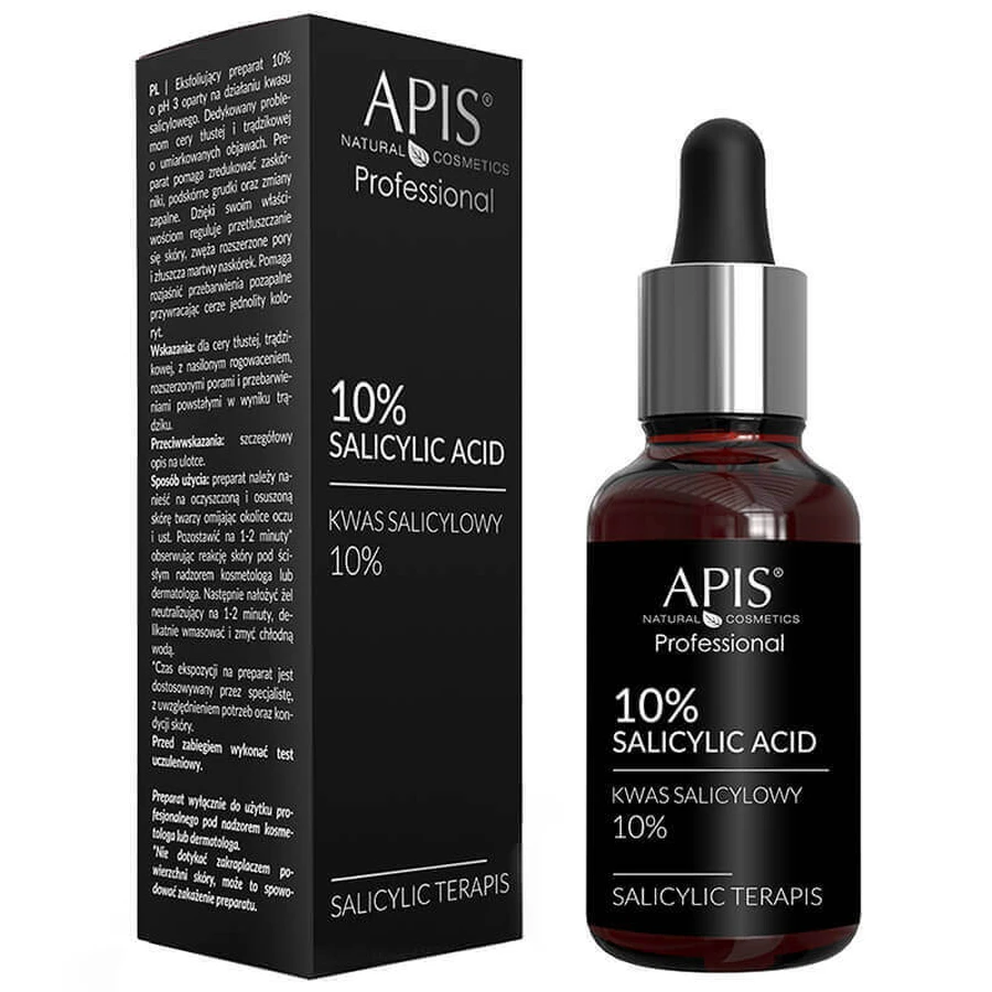 Apis Professional Салициловая кислота 10%, отшелушивающий препарат, 30 мл: цены и характеристики