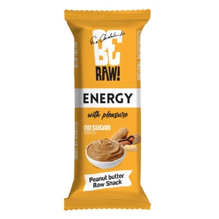 Батончик BeRAW! Energy Raw Snack Peanut Butter, енергетичний, 40 г