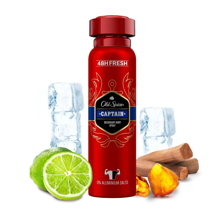 Old Spice Спрей 150 мл Капітан 1×150 мл, дезодорант: ціни та характеристики