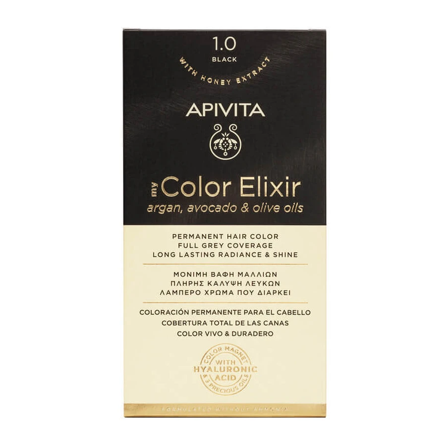 Краска для волос My Colour Elixir, оттенок 1.0, Apivita: цены и характеристики