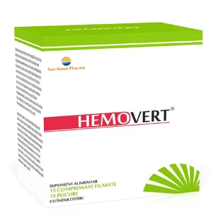 Гемоверт, 15 таблеток + 15 пакетиків, Sun Wave Pharma