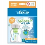 Dr Browns Options+, антиколиковая бутылочка, с широким горлышком, с соской, 2 x 150 мл