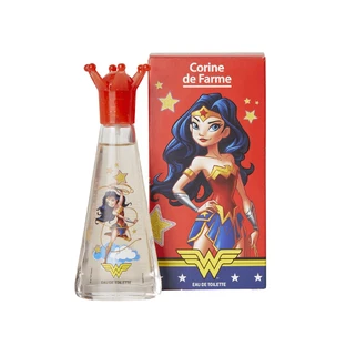Набор Corine De Farme Disney Wonder Woman, Туалетная вода, 30 мл + Туалетная вода для душа, 300 мл + Зажимы для воска, 2 штуки + Браслет, 1 штука