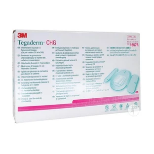 Фиксирующая повязка для катетеров Tegaderm CHG, 8,5 см x 11,5 см, 1 штука, 3M