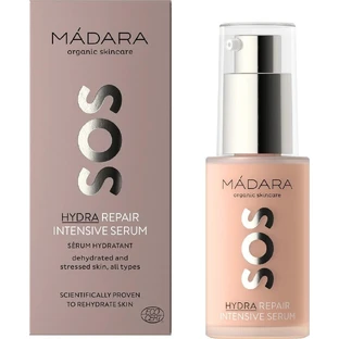 Mádara SOS Hydra, обновляющая интенсивная сыворотка 1×30 мл, сертифицированная сыворотка для всех типов кожи