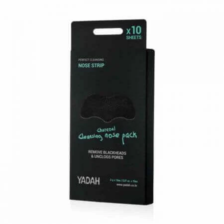 Маска для обличчя Yadah Charcoal Cleansing Nose Pack Nose Pore Strips, 10 штук: ціни та характеристики