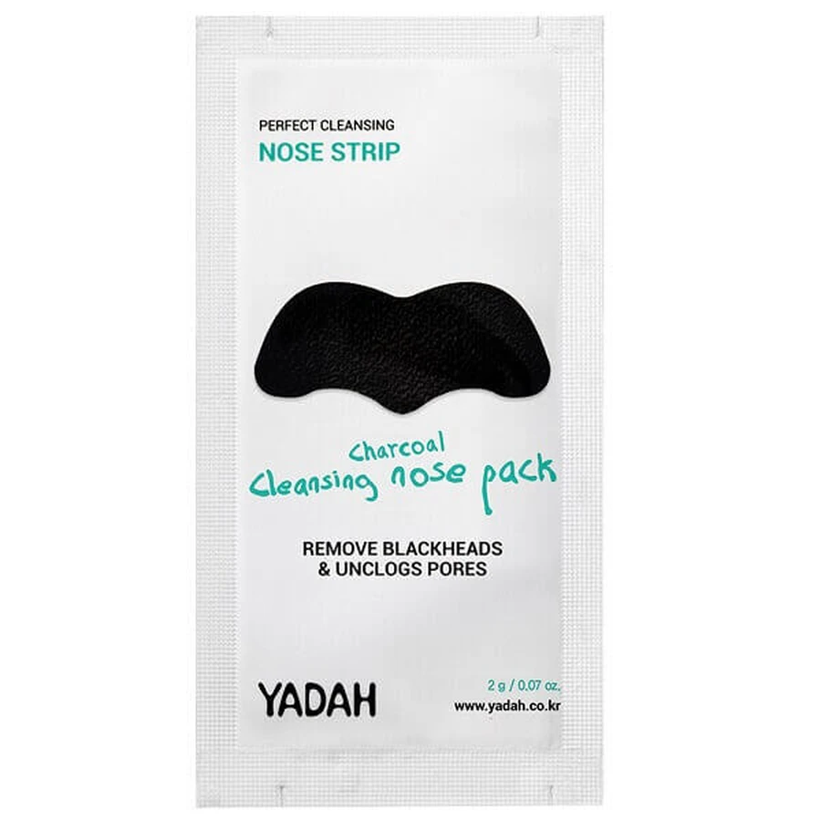 Маска для обличчя Yadah Charcoal Cleansing Nose Pack Nose Pore Strips, 10 штук: ціни та характеристики
