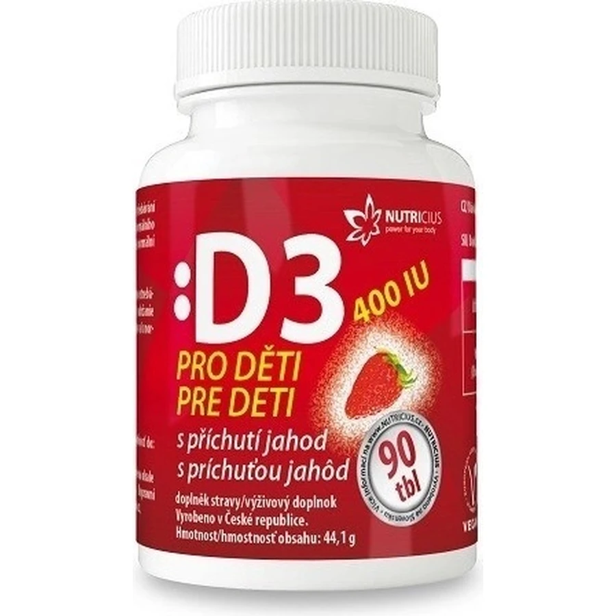 NUTRICIUS Витамин D3 для детей 400 МЕ 1×90 шт, витамины: цены и характеристики