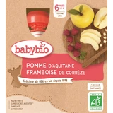 Babybio Дойпак яблоко, малина 4 х 90 г