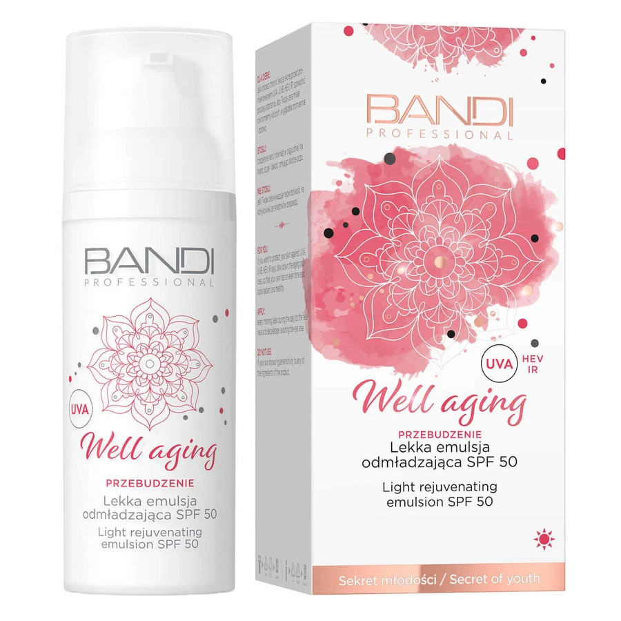Bandi Well Aging, легкая омолаживающая эмульсия, SPF 50, 50 мл: цены и характеристики