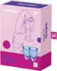 Менструальна чаша Satisfyer Feel confident синя 2 шт