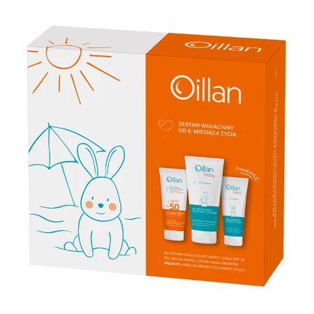 Oillan Holiday Baby Set эмульсия SPF 50+ 100 мл + эль 3w1 200 мл + защитный крем 75 мл: цены и характеристики
